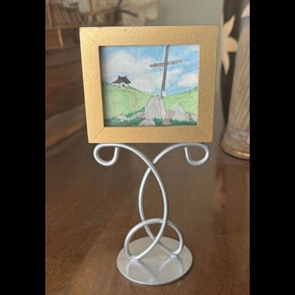 Mini Portrait #5 | “Correspondence” | Original Wall Art Home Decor - Picture 2 of 3